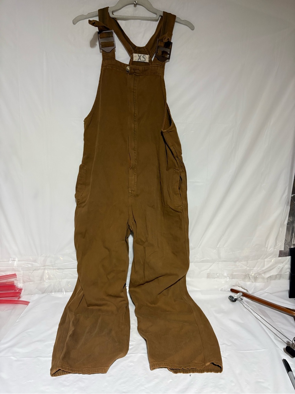 We The Free Brown Utility Overalls Jumpsuit